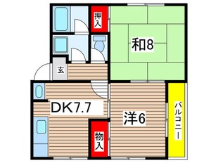 グレイス七松の物件間取画像